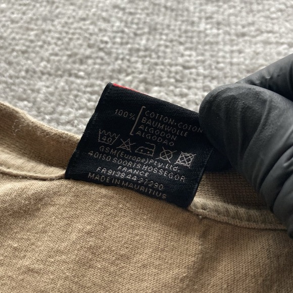 Men's Billabong Long Sleeve Shirt Beige XL Y2K VTG 00S Cotton France - Picture 8 of 9